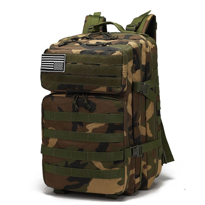 Outdoor 3P Attack Tactical Backpack Multifunctional Large Capacity Camouflage Wilderness Camping Waterproof Sports Mountaineering Backpack