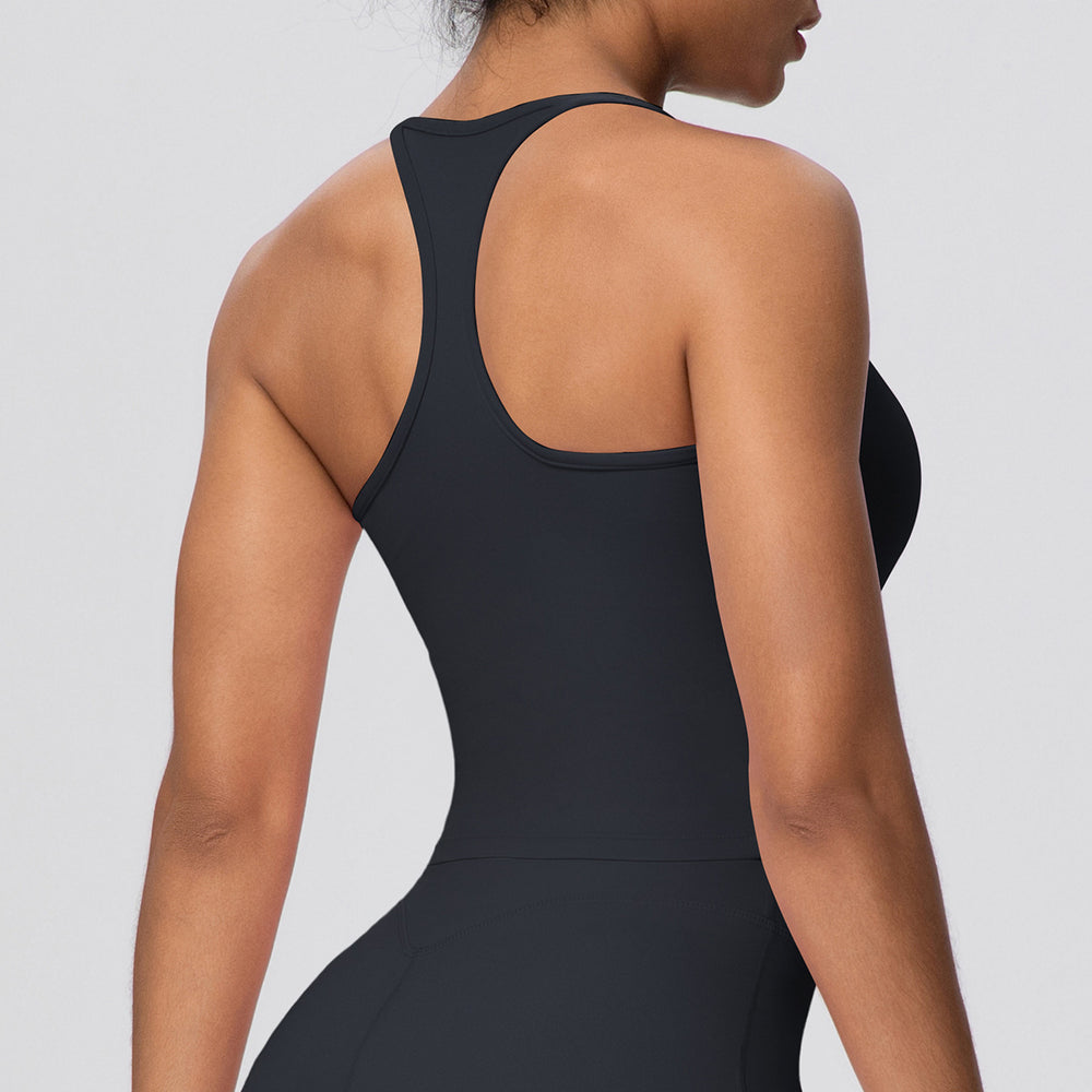 fashionpure color tight high elastic i-shaped back sports intimates running fitness yoga wear bra tops for women