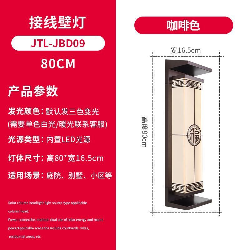 【durable quality】outdoor solar garden light for gate pillars, villa columns, roman columns, and home entrance wall lighting