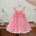 summer girls' dress - stylish tutu puffy kids' sundress - soft tulle princess dress - clearance sale on discontinued sizes