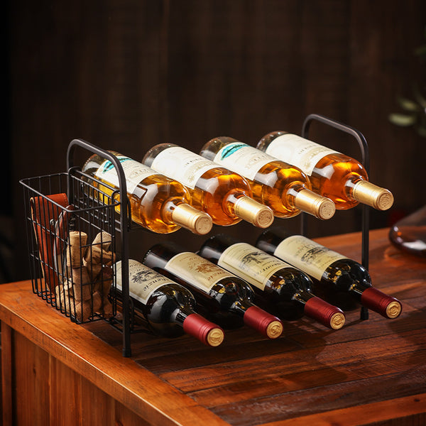 Household red wine glass rack wine cabinet wine rack ornament wine decoration upside down wine bottle rack light luxury high-end wine rack