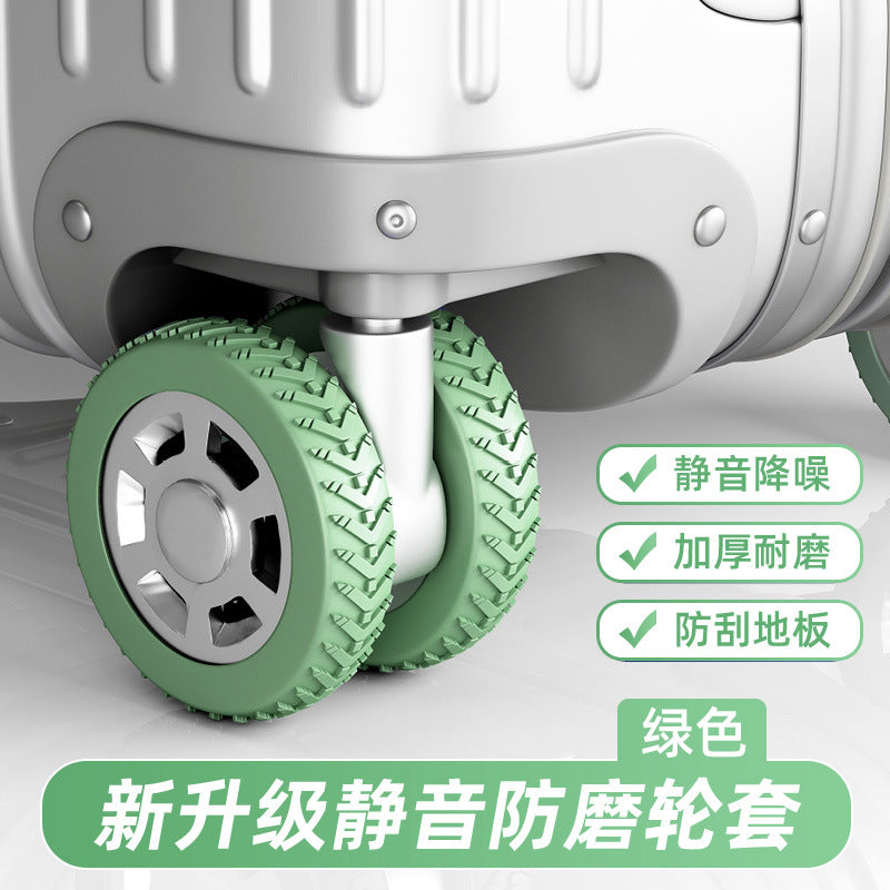Luggage Wheel Protective Cover Trolley Case Rolling Wheel Silent Cover Suitcase Universal Wheel Replacement Wheel Rubber Cover