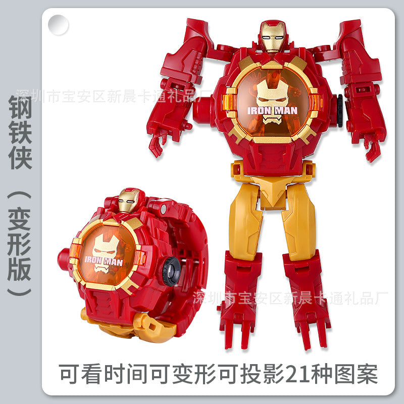 Ready-to-ship, hot-selling ultra slow transforming projection electronic watch toy – perfect gift for boys, girls, and students. dropshipping available