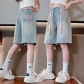 Girlshortssummer pants thin summer pants women's youthnew arrival denim shorts loose pants