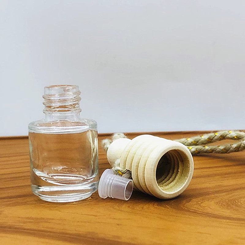 5ml car pendant perfume bottle lanyard glass bottle aromatherapy bottle essential oil refill empty bottle car decoration special shape
