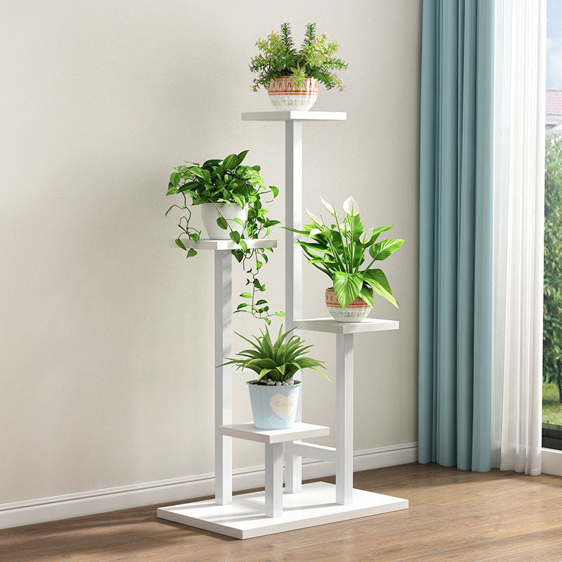 Flower shelf living room floor-standing indoor for home balcony storage rack multi-layer iron art green radish plant display flower pot rack