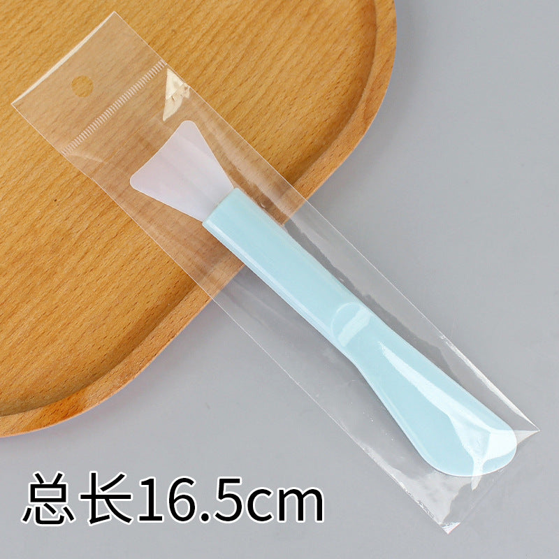 Beauty silicone brush facial mask brush makeup brush soft bristle head brush mud mask beauty tool fan-shaped fruit acid brush