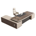 Luxury executive office desk and chair set - modern minimalist manager/ceo desk - painted finish - executive office furniture