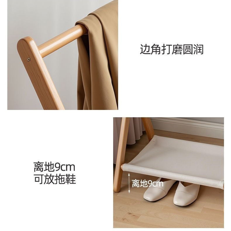 Clothes hanger foldable indoor floor-standing bedroom clothes hanger for home living room balcony clothes drying rack wholesale simple coat rack