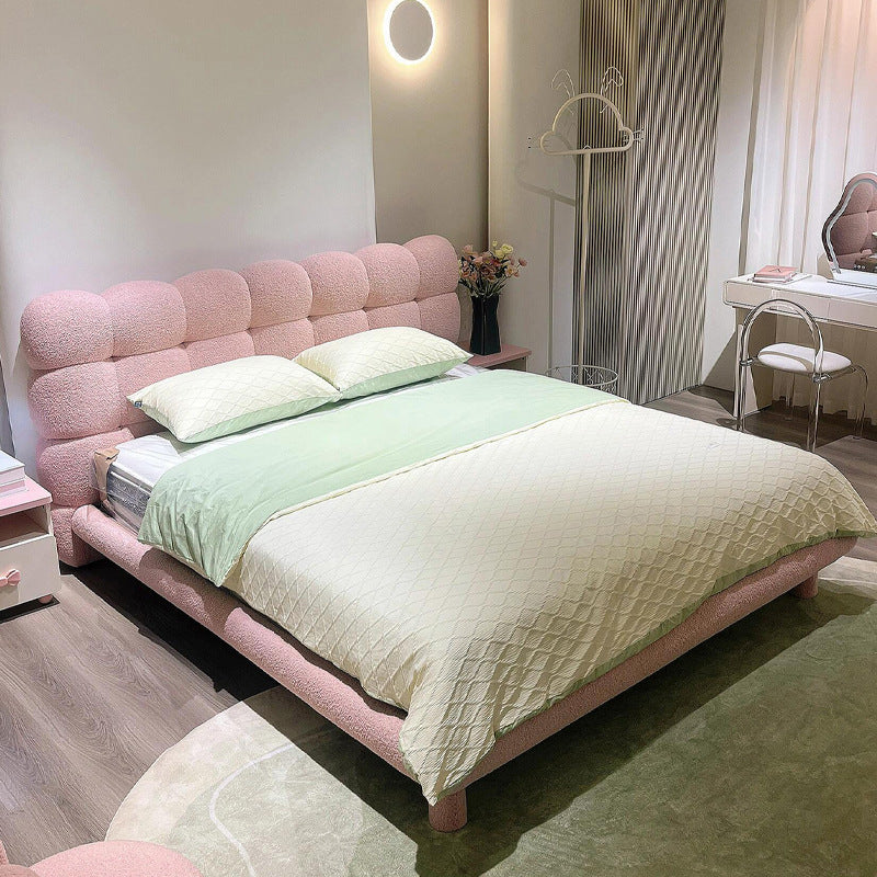 Bubble bed designer fabric bed princess girl room popular soft package french girl secondary bedroom kids bed