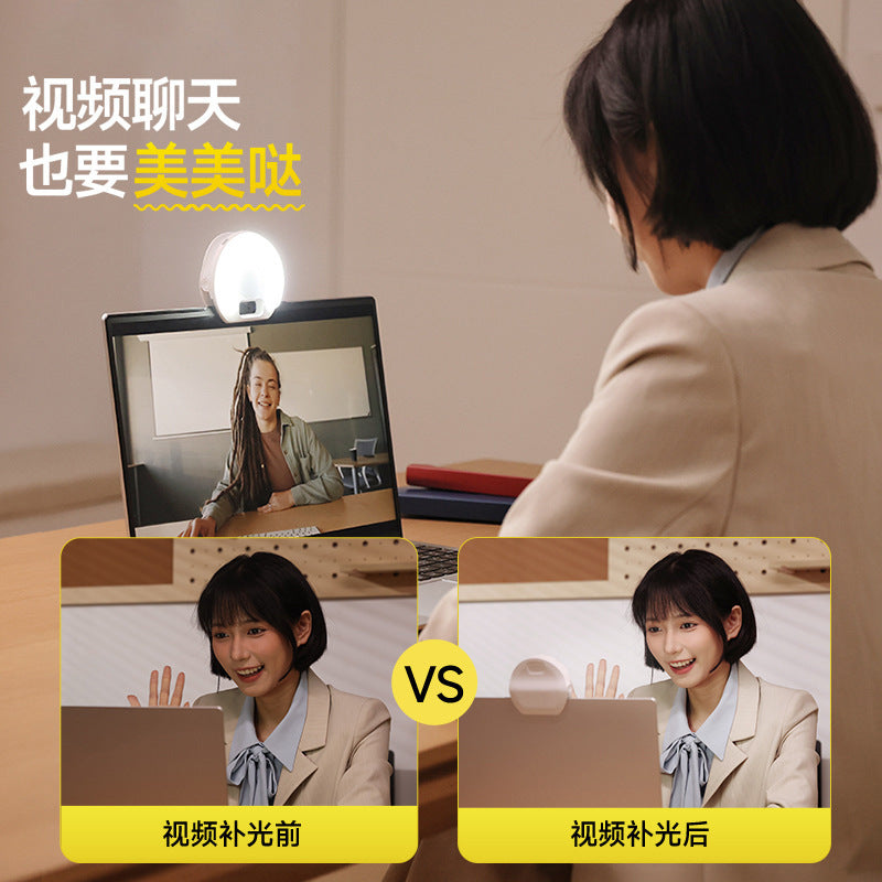 Cross-border mobile phone clip LED filling light Live lighting light Selfie D7 mobile phone beauty selfie filling light