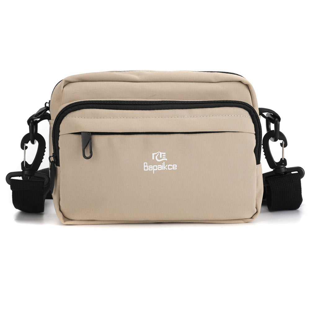 Small bag women's 2024 new fashion women's bag shoulder messenger bag solid color cloth bag canvas bag spring and summer small square bag