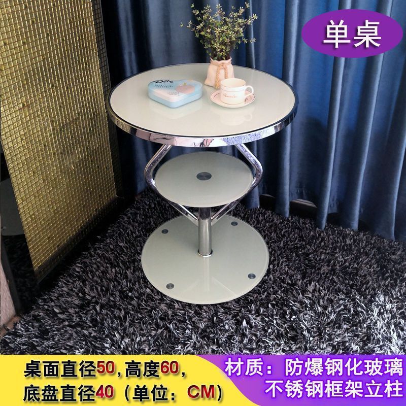 Balcony table and chair set, casual table and chair set, combination tea table, tea table, small coffee table, sofa edge, bedroom tea table and chair