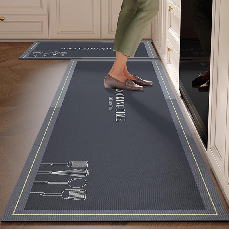 Kitchen floor mat non-slip oil-proof  new diatom mud wipeable no-wash special mat water-absorbent no-wash floor mat