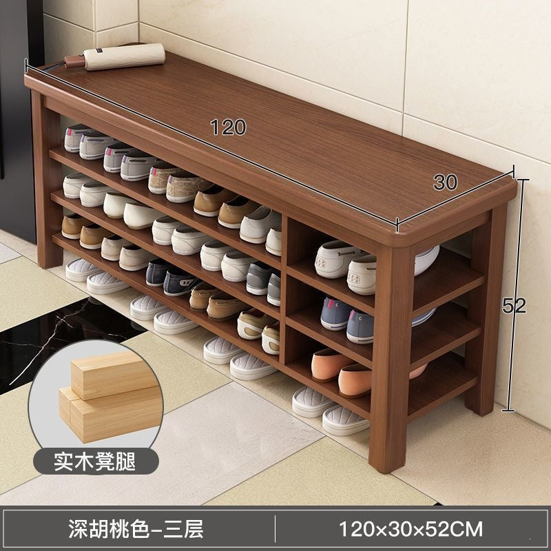 Solid wood leg shoe changing stool for home door can sit storage scandinaviancasual shoe stool small apartment entrance stool