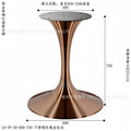 Stainless steel rose gold round brushed 600