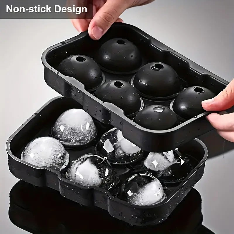 Freeze ice cube mold with lid silicone ice grids ice making film skull square ice maker cocktail ice ball film