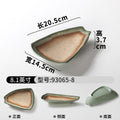 Melamine dinnerware plates - retro commercial dinner plates for restaurants, hotel stir-fry dishes, and unique deep plates for plating