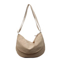 trend pure colorcasual bag women's large capacity tote bag multi-functional cloth bag easiest for match shoulder crossbody bag trendy