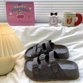 Versatile one-strap sandals: new boken-style outdoor wear, trendy retro chunky sole slippers, women's fashion sandals for summer 2026