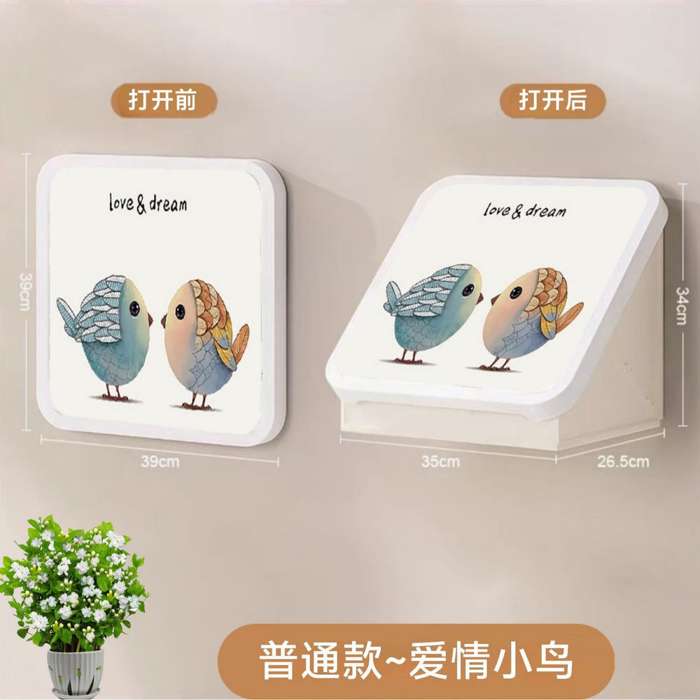 Bathroom mural clothes folding storage box toilet storage rack punch-free bathroom bathroom storage cabinet