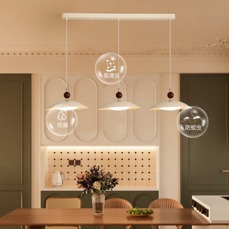 Full spectrum flying saucer restaurant light antique three-head chandelier atmospheric bar designer lighting surprise quiet wind study light