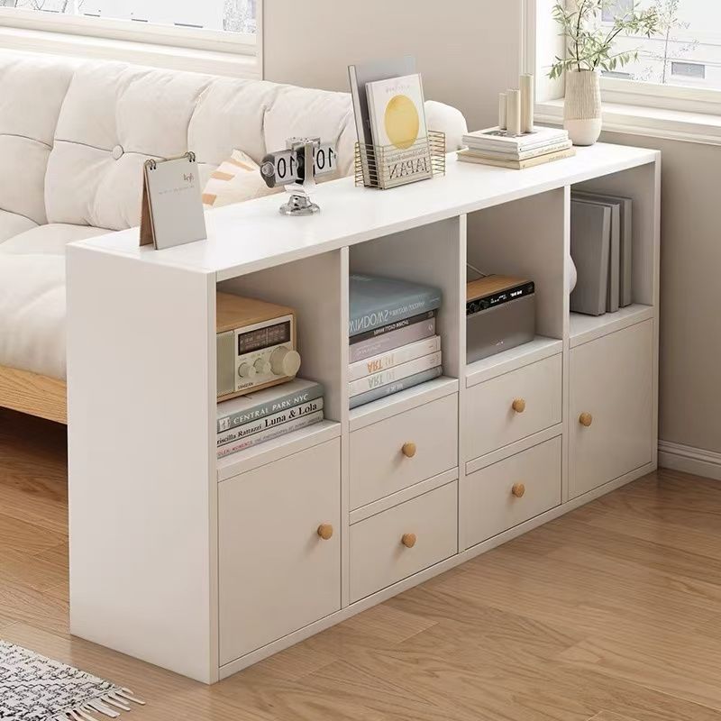 Simple bookcase all-in-one cabinet wall-mounted storage sofa side cabinet living room partition storage multi-layer storage cabinet bedside