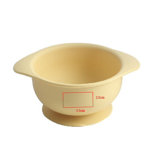 Baby tableware kids bowl food grade silicone suction cup bowl anti-fall food supplement bowl snack bowl suction cup anti-fall