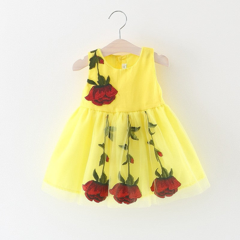 spring/summer new arrivals: korean style girls' floral dress - "blooming summer, flowers in the field" - dropshipping available