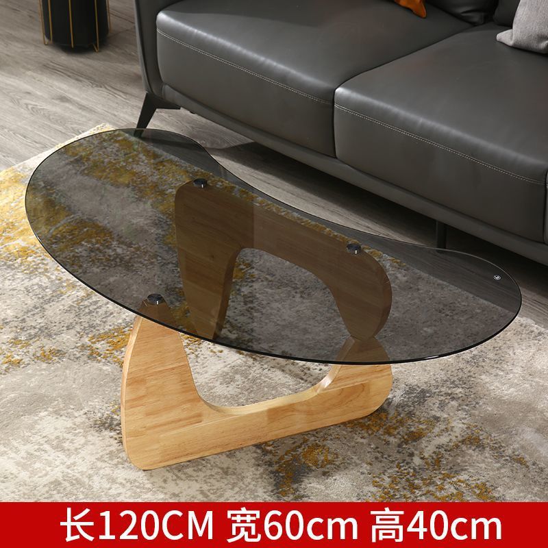 Internet celebrity designer yaguchi yu glass coffee table living room accessible luxury small apartment for home creative classy sofa side table