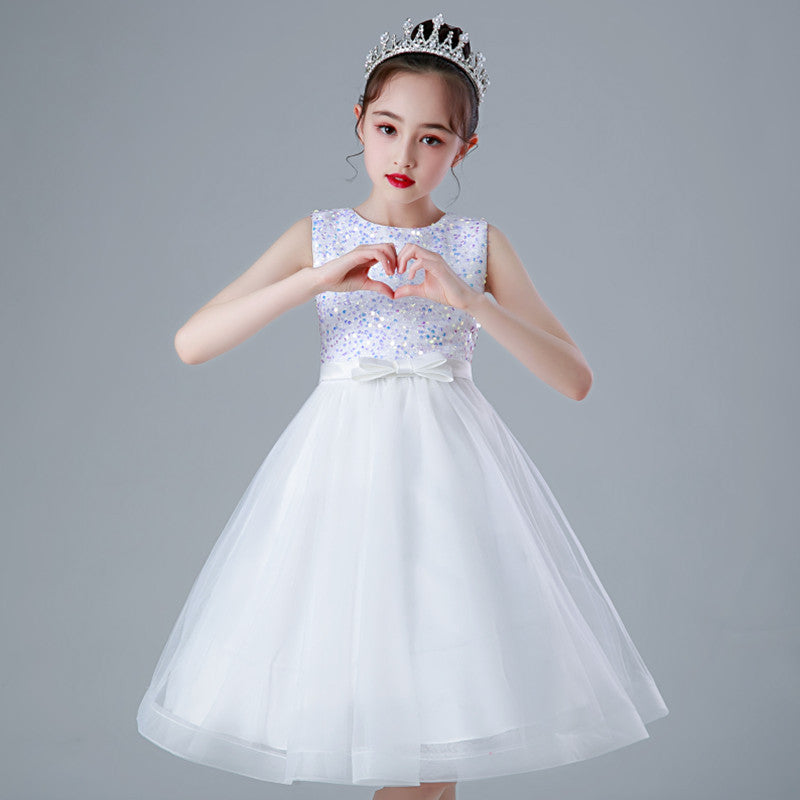 Export toddler kids dress sequinlace princess dress baby girl birthday dressbaby dress
