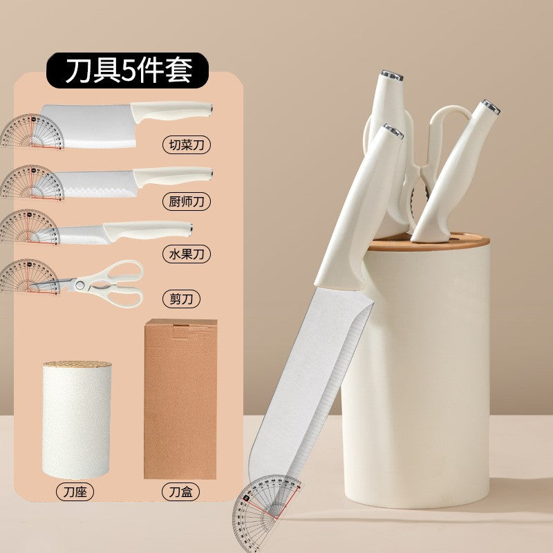 Kitchen knife set - stainless steel home cookware - export quality cleaver combo - cross-border 5-piece set - hot selling item