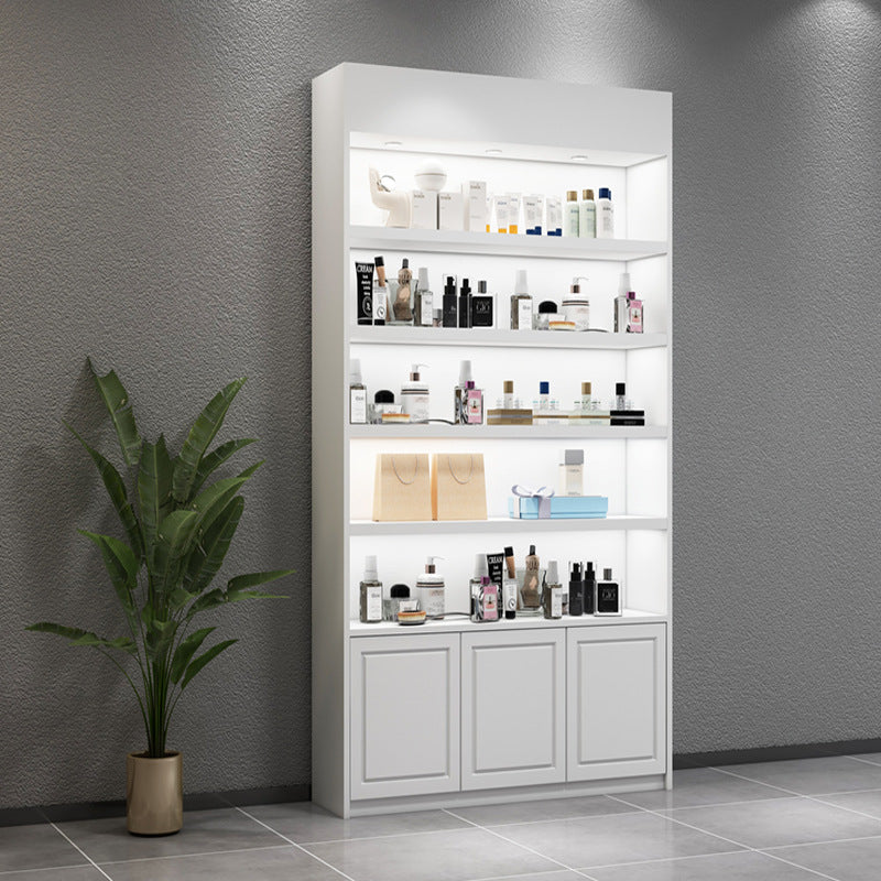 Paint Cosmetics Display Cabinet MDF Fiberboard Storage Movable Beauty Salon Product Cabinet Creative Display Cabinet