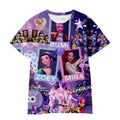 Witcher boy group 3d digital printing cross-border overseas casual loosefashion t-shirt k-pop girls t-shirt