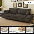Fabric sofa living room small apartment modern casual straight row double cat scratching leather accessible luxury sailboat sofa