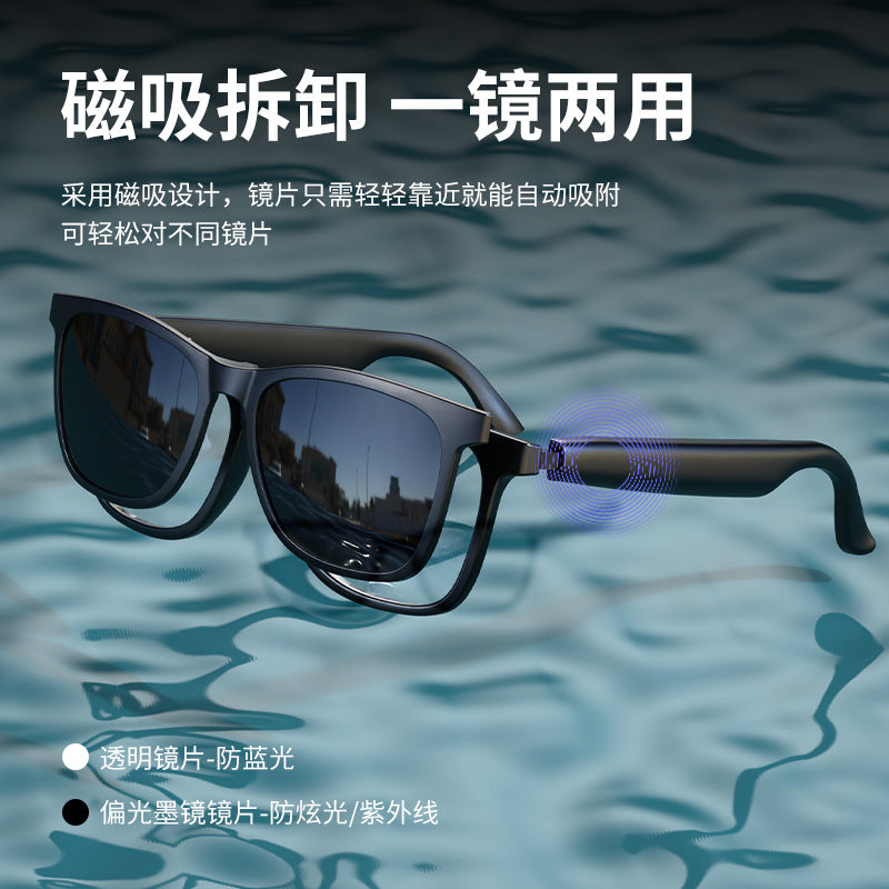 Hyundai g11 bluetooth smart ai translation glasses simultaneous interpretation real-time magnetic sunglasses uv protection