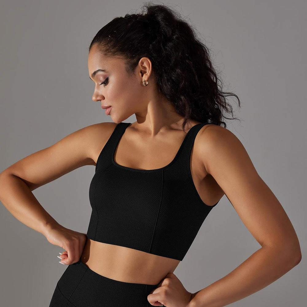 European and american cross-border new seamless five-piece jacquard knit yoga set - high-waisted, butt-lifting leggings, workout outfit