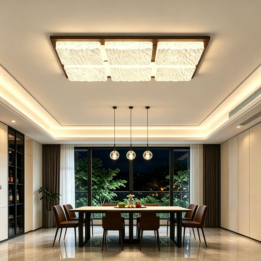 New arrival walnut grain living room ceiling lamp, medieval style full spectrum eye protection b&b living room bedroom aisle lamp