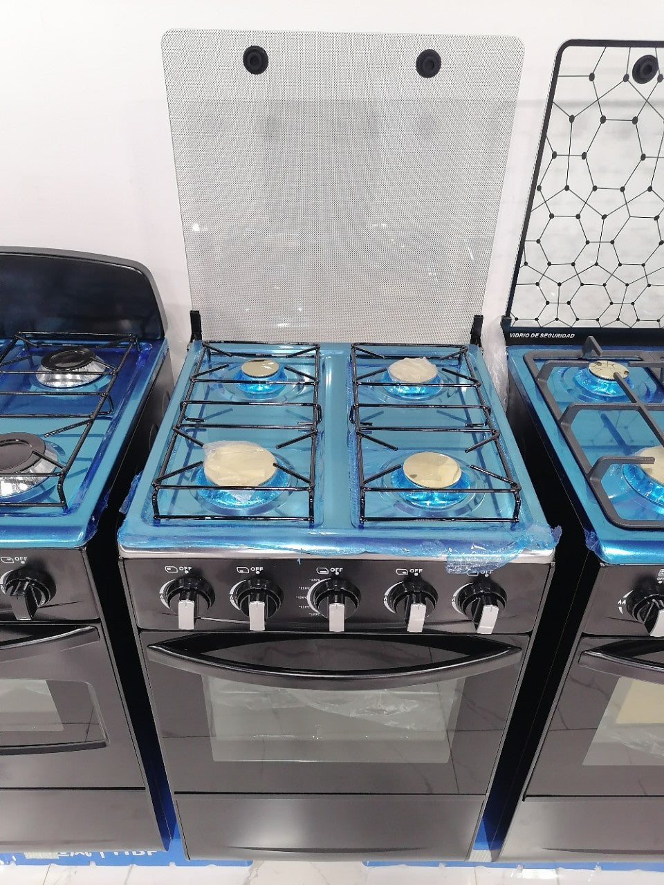 4 four-gas oven burner stove stove one-piece upright grill 500 wide processing printed logo yellow copper fire cover