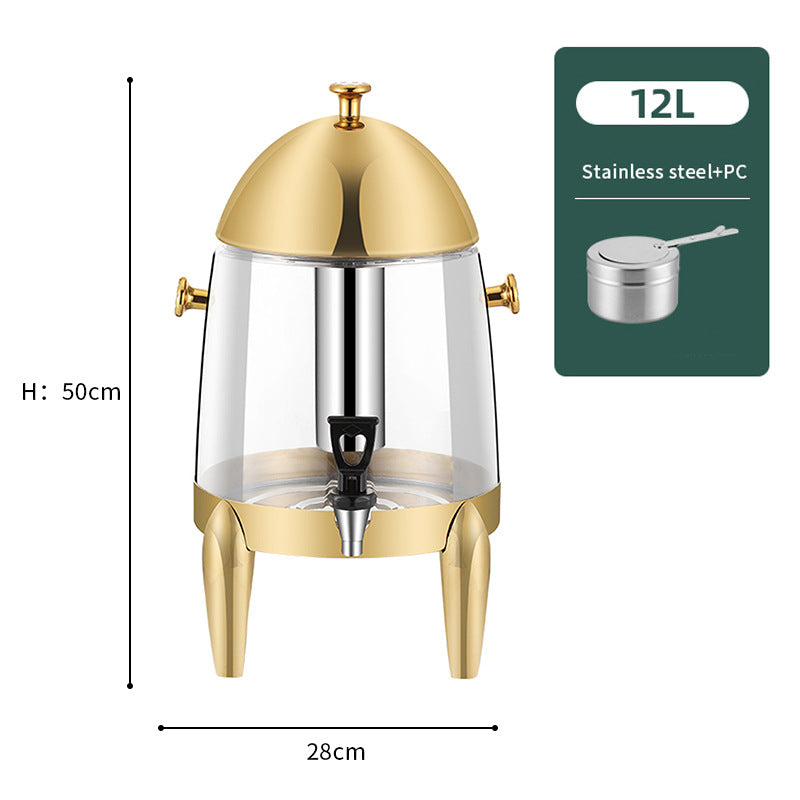 Coffee tripod, restaurant commercial beverage bucket Stainless steel visual beverage machine Juicer Korean, juice tripod