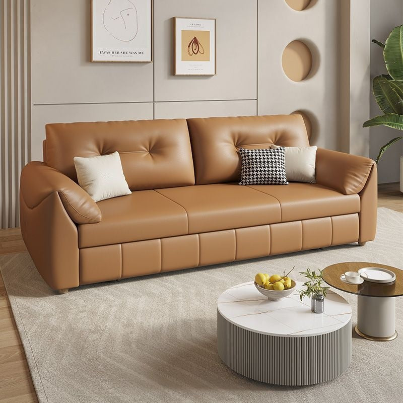 Detachable and washable velvet sofa bed, dual-purpose, foldable, integrated small apartment, cream style, storage, single and double, special price function