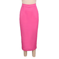 Elegant and slimming a-line skirt - versatile pink midi skirt for everyday work and party outfits