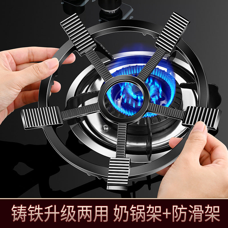 Cast iron windshield, non-slip milk pot bracket, fire hood, coal-fired gas stove cover, pot cover, thickened and heightened bracket accessories