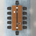 Saint li conference table long table casual modern reception table and chair combination negotiation training table long table office furniture