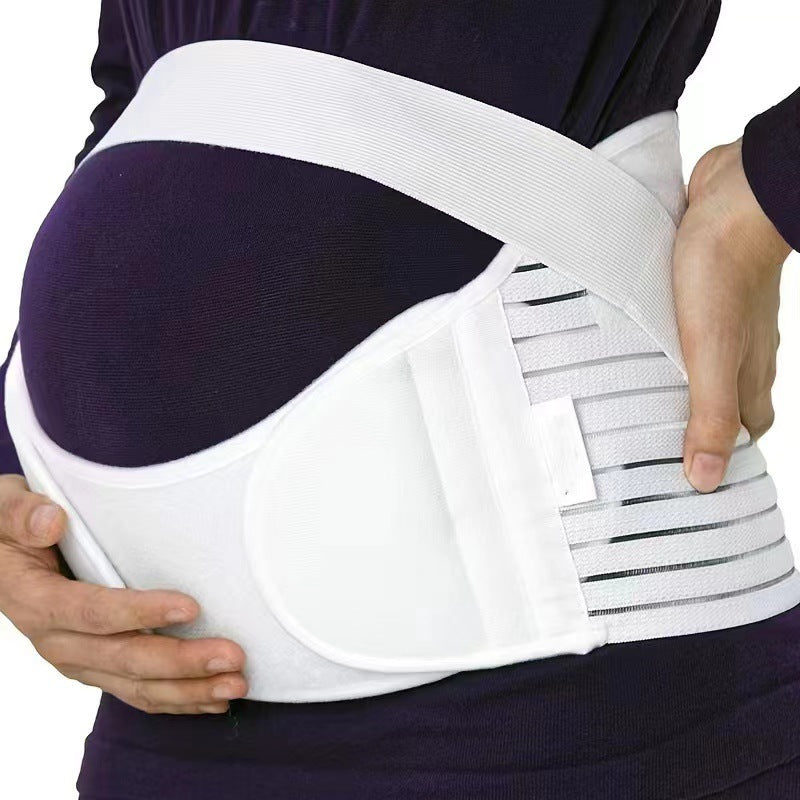 Prenatal maternity abdominal support belt, easy to put on and take off, adjustable breathable waist support belt for belly protection and pregnancy support, cross-border