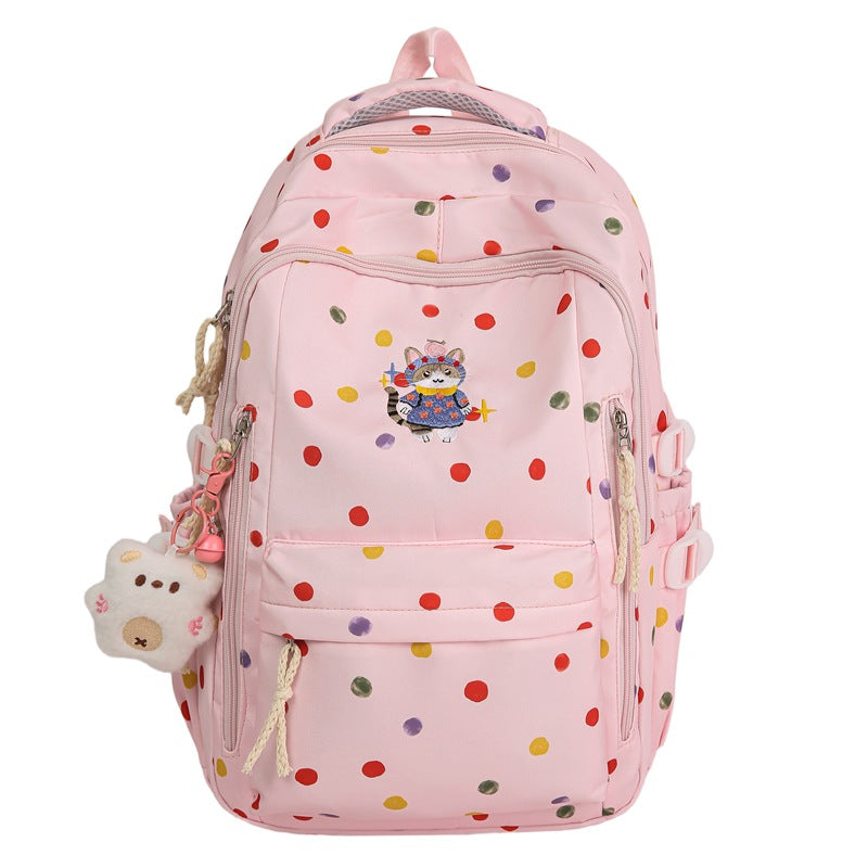 Small fresh Korean version backpack new simple female student schoolbag large capacity lightweight backpack