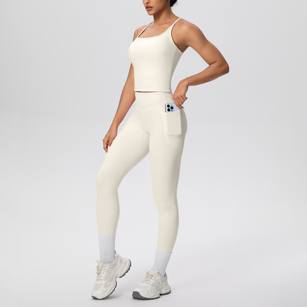new arrival quick-drying beautiful back yoga clothes cloud-like silm hip-lifting sports suit outdoor casual running fitness clothes