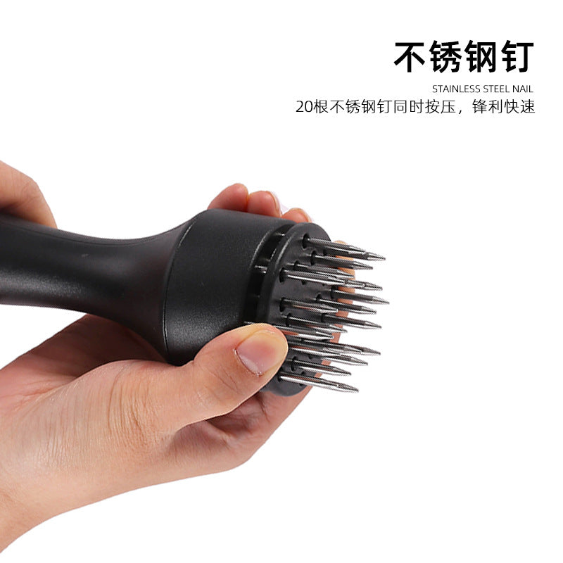 Round steak meat loosener stainless steel quick meat loosening needle meat hammer steak tender meat breaking device