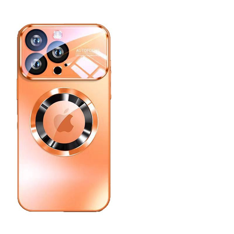Suitable for iphone17pro large window magnetic phone case 15 frosted leaky apple 16 second change 17 protective cover