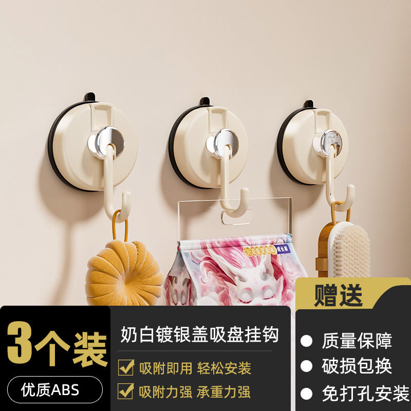 Suction cup hook vacuum strong traceless storage punched for home bathroom kitchen hanging wall hanging jewelry sticky hook